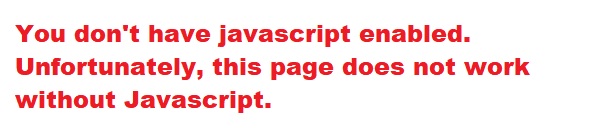 No Javascript activated!